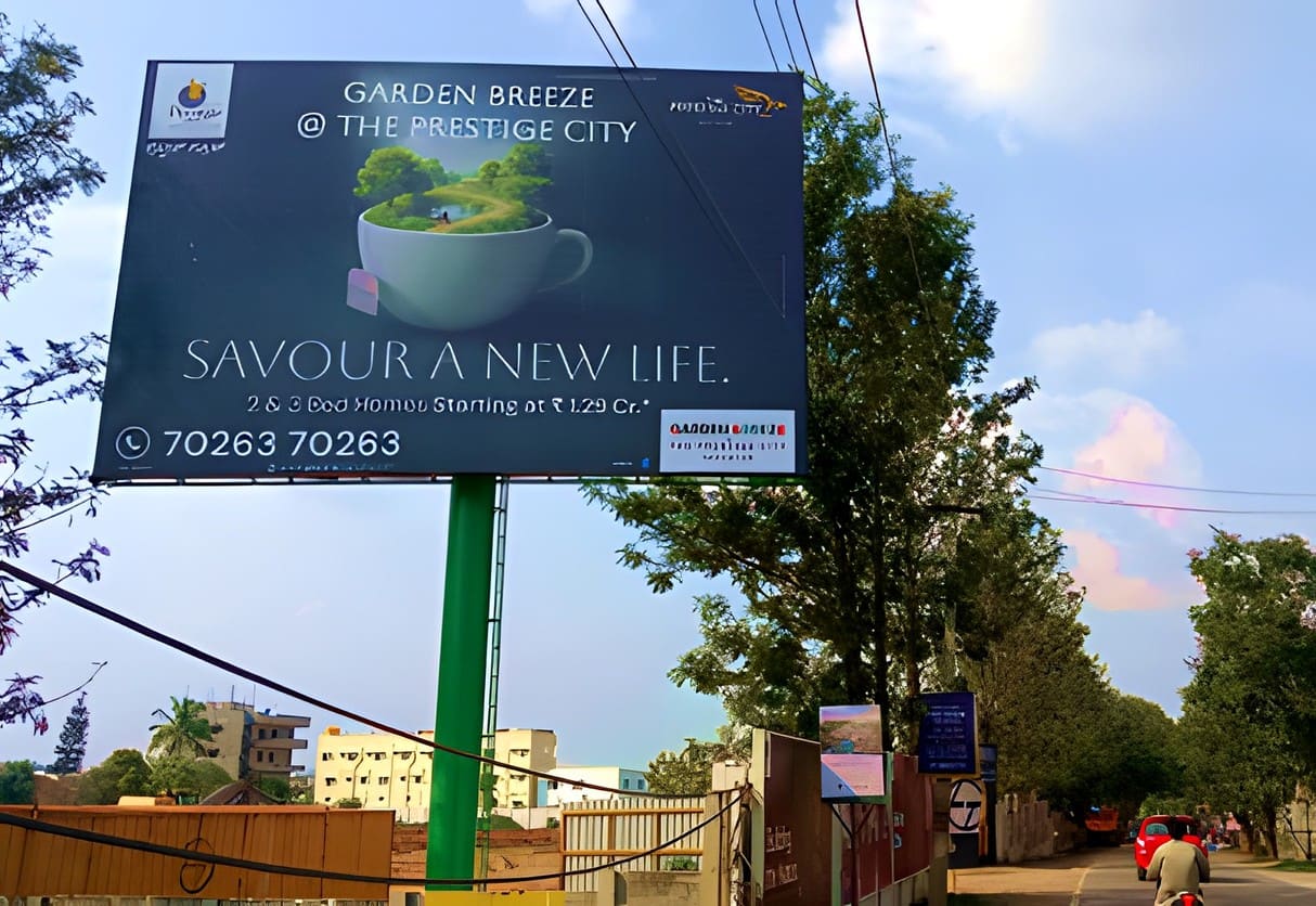 Second large-format hoarding at the property