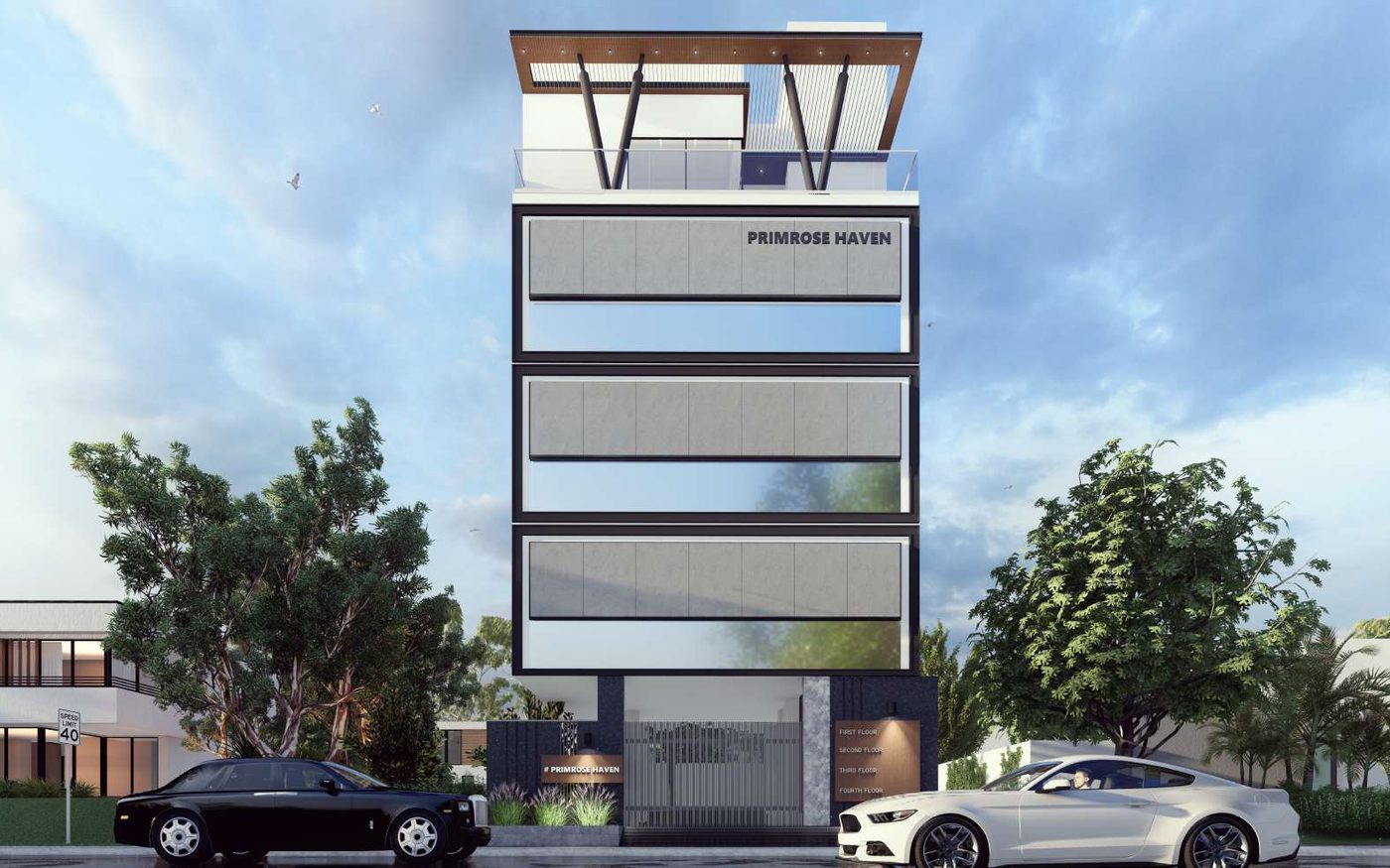 Apartment facade